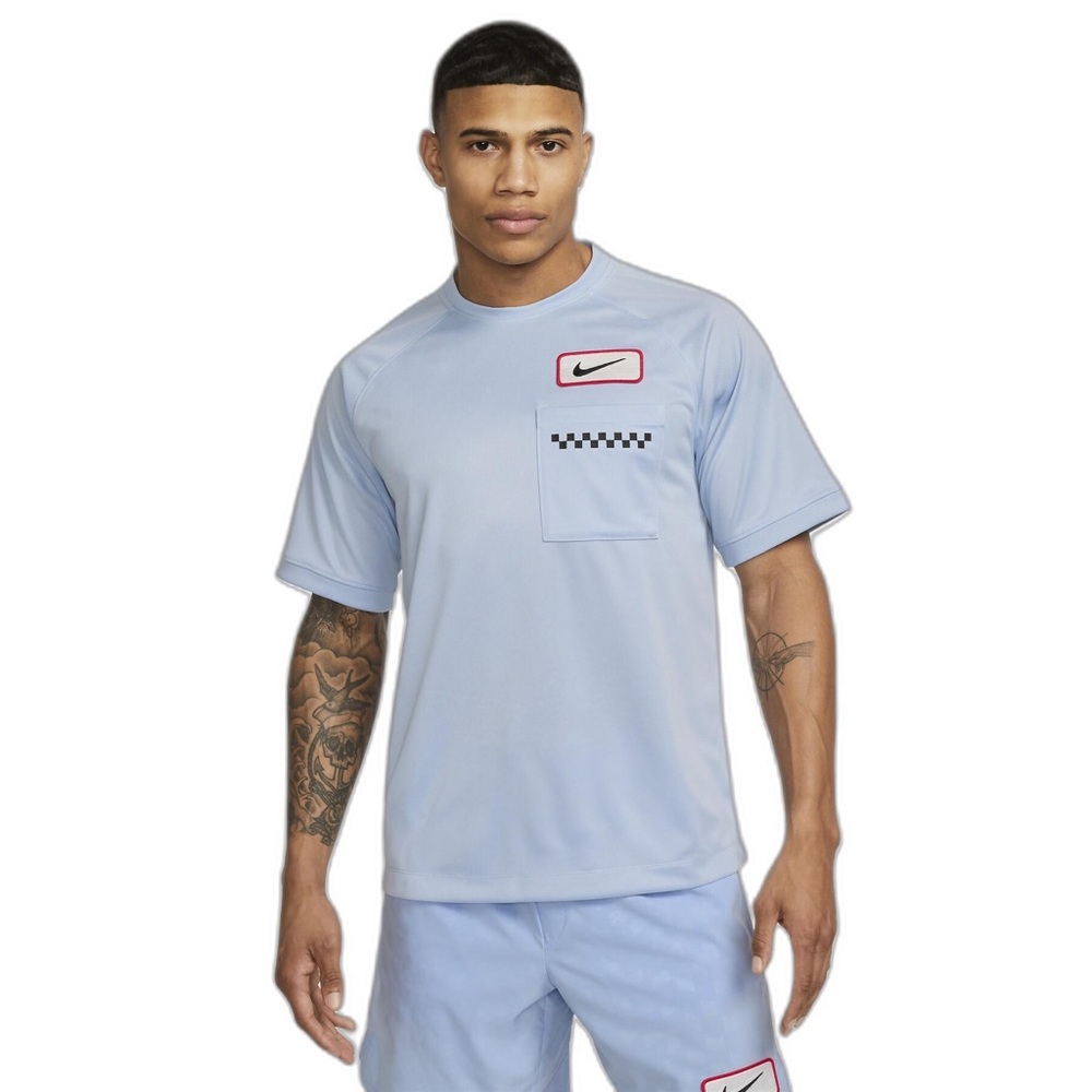 Nike Men's Light Blue Dri-FIT Wild Card Training T-Shirt (DX8634-412) XXL